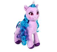 Famosa Softies Peluche de la Licorne Izzy Moonbow du Film My Little Pony : Une génération, de Couleur Violette avec Les Cheveux Bleus et Les Yeux Roses, Mesure Environ 25 cm (760020962)