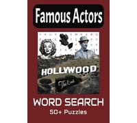 Famous Actors Word Search Puzzle Book: Word Searches with Easy to Read Print about Famous Actors, Hollywood and more | 6x9 inches, 110 Pages | 50+ Puzzles...Gift for Vacations, Holidays and Free Times