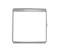 Famous Design Emporte-pièce en Forme de carré, Acier Inoxydable, Silver, 5,1 x 5,1 x 1,5 cm