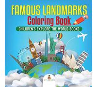 Famous Landmarks Coloring Book Children's Explore The World Books