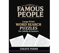 Famous People Word Search Puzzles for Seniors: Large Print Elderly Memory Care Activities from The Create Penne Senior Puzzle Collection