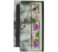 Famweylami Cadeau Noël Femme Marque-pages Personnalisé Originale 26 Lettres, Lecture Cadeau Lumineux, pour Maîtresse Copine Fille Mère Grand-Mère, Fête et Anniversaire, avec Coffret Cadeau-B