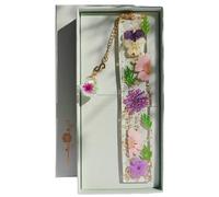 Famweylami Cadeau Noël Femme Marque-pages Personnalisé Originale 26 Lettres, Lecture Cadeau Lumineux, pour Maîtresse Copine Fille Mère Grand-Mère, Fête et Anniversaire, avec Coffret Cadeau-S