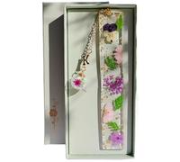 Famweylami Cadeau Noël Femme Marque-pages Personnalisé Originale 26 Lettres, Lecture Cadeau Lumineux, pour Maîtresse Copine Fille Mère Grand-Mère, Fête et Anniversaire, avec Coffret Cadeau-K