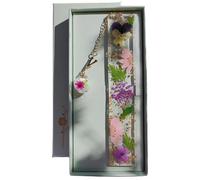 Famweylami Cadeau Noël Femme Marque-pages Personnalisé Originale 26 Lettres, Lecture Cadeau Lumineux, pour Maîtresse Copine Fille Mère Grand-Mère, Fête et Anniversaire, avec Coffret Cadeau-V