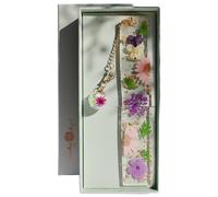 Famweylami Cadeau Noël Femme Marque-pages Personnalisé Originale 26 Lettres, Lecture Cadeau Lumineux, pour Maîtresse Copine Fille Mère Grand-Mère, Fête et Anniversaire, avec Coffret Cadeau-P