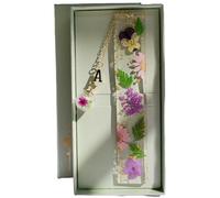 Famweylami Cadeau Noël Femme Marque-pages Personnalisé Originale 26 Lettres, Lecture Cadeau Lumineux, pour Maîtresse Copine Fille Mère Grand-Mère, Fête et Anniversaire, avec Coffret Cadeau-A