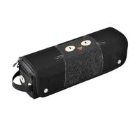 famyily Hot Hair Tools Sac de voyage avec tapis amovible résistant à la chaleur, étui de transport portable pour fer à lisser, fer à friser, sèche-cheveux, chat de dessin animé noir