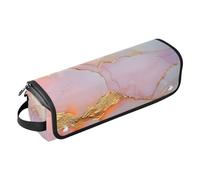 famyily Hot Hair Tools Sac de voyage avec tapis de fer à lisser de grande capacité pour fer à lisser, fer à friser, sèche-cheveux, marbre blanc blush