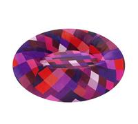 famyily Lit chic en forme de rhomboïde pour animaux domestiques de très petite taille - Violet/rouge - Taille S