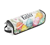 famyily Sac de voyage pour outils de cheveux et tapis résistant à la chaleur, sac de rangement pour outils chauds, fer à friser, fers plats, volumateur de cheveux, œufs de Pâques, eucalyptus, œufs