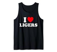 Fan Amusant et Mignon I Love Liger Lion Tiger Hybrid Mix Animal Débardeur