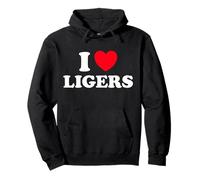 Fan Amusant et Mignon I Love Liger Lion Tiger Hybrid Mix Animal Sweat à Capuche