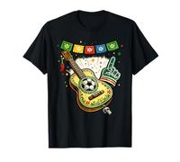 Fan Art - Guitare et Football Mexique T-Shirt
