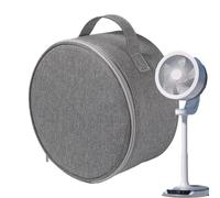 Fan Bag, Folding Telescopic Fan Case, Round Portable Fans Storage, Lightweight Travel Organizer, Zipper Enclosure Case, Perfect for Men, Women, Beach, Picnic, Camping, Workplace, (600D Cloth)
