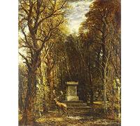 FAN C. John Constable - Cénotaphe À La Mémoire De Sir Joshua Reynolds Tableau Reproduction sur Toile Roulée 75X90 cm - Paysage Peintures Impressions pour Mur