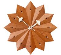 Fan Clock Horloge Murale Bois De Cerisier Vitra - 4055737044731