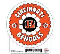 Fan Creations Autocollant motif fleur de la NFL Cincinnati Bengals 7,6 cm