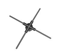 Fan d’hologramme 3D, 20,5 pouces 624 lampe à LED perles 3D hologramme projecteur publicité affichage mural publicité Machine Wifi contrôle avec Audio pour les magasins professionnels, les magasins, le