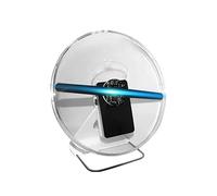 Fan d’Hologramme 3D Bureau Naked Eye Nue 3D Machine de publicité de Bureau Vertical Ventilateur Ventilateur d'extérieur Affichage extérieure Petite et Pratique Expérience visuelle immersive(US)