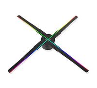 Fan d’hologramme 3D, Projecteur de ventilateur holographique 3D 20.47 "projecteur 3D holographique à l'œil nu for la lumière du ciel, les magasins, les bars, les enseignes publicitaires pour les magas