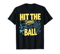 Fan de Baseball rétro Hit The Dang Ball T-Shirt