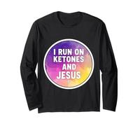 Fan de cétogène chrétien I Rung on Ketone et Jésus-Christ pour Femme Manche Longue