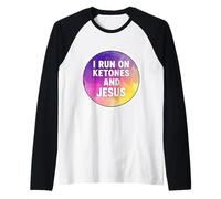 Fan de cétogène chrétien I Rung on Ketone et Jésus-Christ pour Femme Manche Raglan