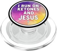 Fan de cétogène chrétien I Rung on Ketone et Jésus-Christ pour Femme PopSockets PopGrip pour MagSafe