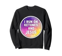 Fan de cétogène chrétien I Rung on Ketone et Jésus-Christ pour Femme Sweatshirt
