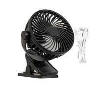 Fan De Clip | Rechargeable Ventilateur Silencieux Mini Portable Bureau Air Circulatrice De Table Multifonctionnelle Refroidissement | Pousquette De Siège D'auto Dortoir Pour Lit USB Breeze De Voyage C