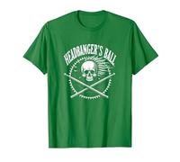 Fan de Concert de Heavy Metal Headbanger avec Ball Skull Rocker T-Shirt, Homme, Vert Kelly, 3XL