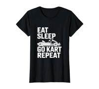 Fan de Course Amusant Eat Sleep Go Kart Repeat T-Shirt Graphique avec Valeur