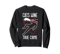 Fan de crime amusant pour les amoureux des chats Sweatshirt