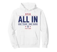 Fan de Football 2026 USA All in One Team One Game Play Fort Sweat à Capuche