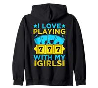 Fan De Jeux D'argent Love Playing With My Girls Casino Sweat à Capuche