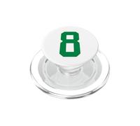 Fan de l’équipe Sportive Verte numéro 8 PopSockets PopGrip pour MagSafe