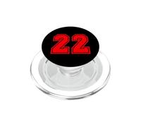 Fan de l'équipe Sportive Rouge numéro 22 PopSockets PopGrip pour MagSafe