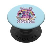 Fan de Musique Death Metal Rock, Mignon Ours en Peluche Gothique Kawaii PopSockets PopGrip Adhésif