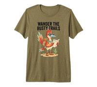 Fan de Randonnée dans Le désert de Wander The Rusty Trails T-Shirt Haut de Gamme