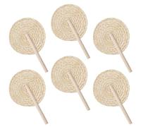Fan De Raphia Fait À La Main - Du Ventilateur À La Main | Feuilles De Palmier Naturel Ven Portable Fournitures De Refroidissement En Tissage De La Ferme, Décoration De Table Pour Les Fêtes De