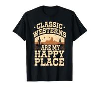 Fan de Vieux Films Occidentaux, Culture Cowboy Classique et Far West T-Shirt