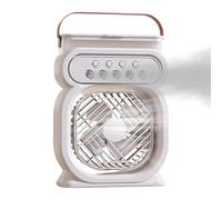 Fan de Water Mist, ventilateur portable - Fregiale rechargeable pour ordinateur portable | Réglable 3 vitesses de 450 ml Appareil de refroidissement du réservoir d'eau avec poignée pour dormir, lav