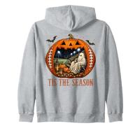 Fan d'halloween Football Ghost Pumpkin Fall Game Day Sweat à Capuche