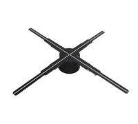 Fan D'hologramme 3D, Affichage du Projecteur Olographe 19,69 Pouces avec 586 Perles LED, Affichage Publicitaire de Projecteur D'hologramme 3D de la Résolution 1800x586PX (Prise