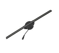 Fan d'hologramme, 3D Hologram Fan 2 Blades 176 Degree 16.5inch 2000x224 WiFi 3D Projector with 224 LED Light Beads for Business Store Advertising