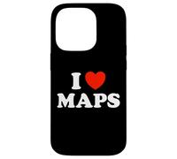 Fan du Livre géographique « I Love Maps Funny Atlas » avec Globe Navigate Coque pour iPhone 14 Pro