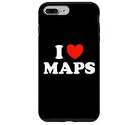 Fan du Livre géographique « I Love Maps Funny Atlas » avec Globe Navigate Coque pour iPhone 7 Plus/8 Plus