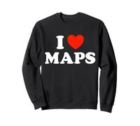 Fan du Livre géographique « I Love Maps Funny Atlas » avec Globe Navigate Sweatshirt