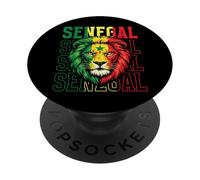 Fan du Sénégal Lion Sénégalais PopSockets PopGrip Adhésif